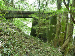 Celynen South Colliery tramway bridge, Abercarn, July 2012